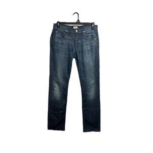 Hudson Jeans Byron Five‎ Pocket Straight Men's 33x33 Blue Denim Button Fly USA